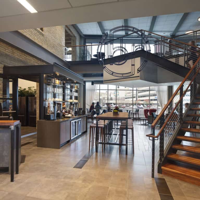 bader rutter cafe and open collaboration space