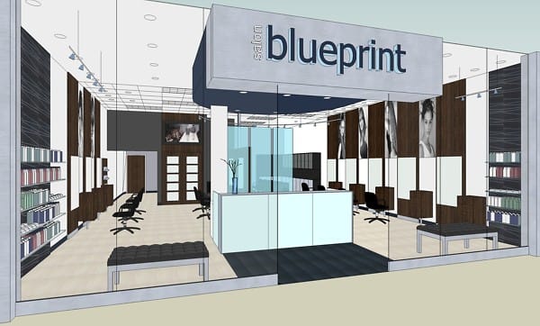 Retail design is explored in this BIM Model rendering for a retail store in a regional mall