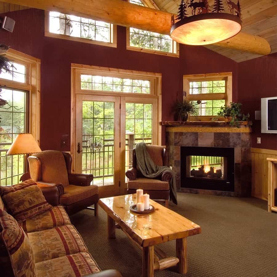 Wisconsin Dells Wilderness Cabin Living Room