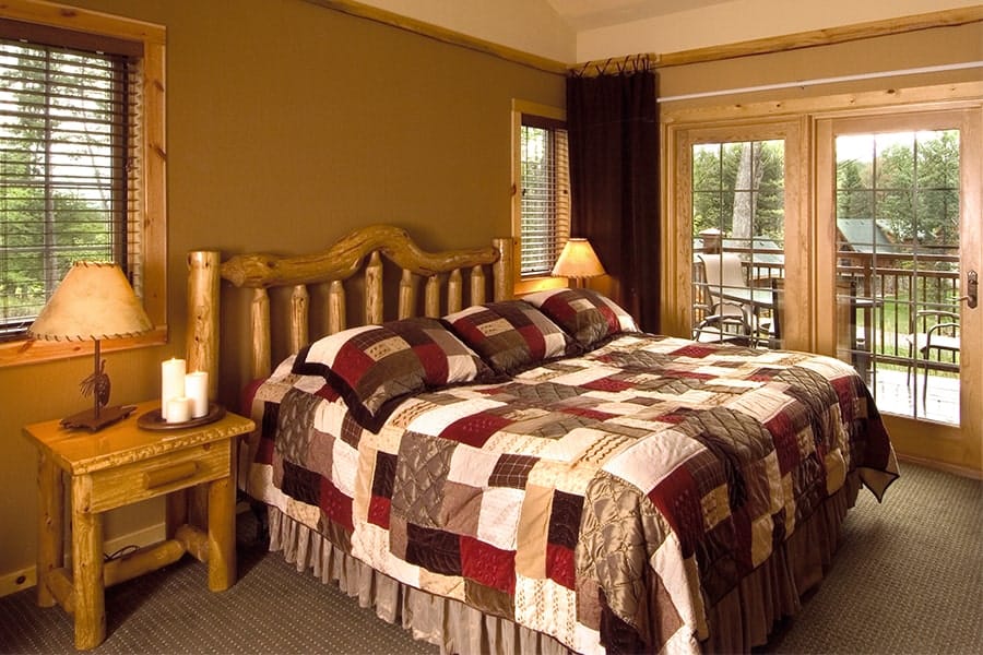 Wisconsin Wilderness Cabin Bedroom