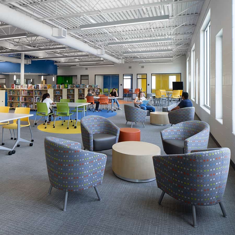 Hamilton School District_Silver Spring Intermediate Library Collaboration Area
