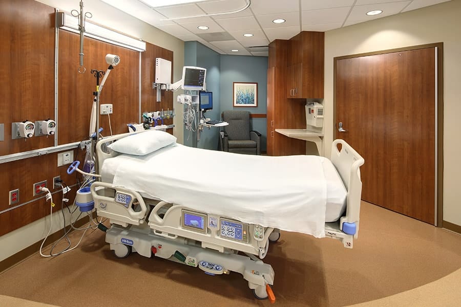 Beloit Memorial Hospital Hendricks Family Heart Hospital Intensive Care Unit (ICU) Patient Room