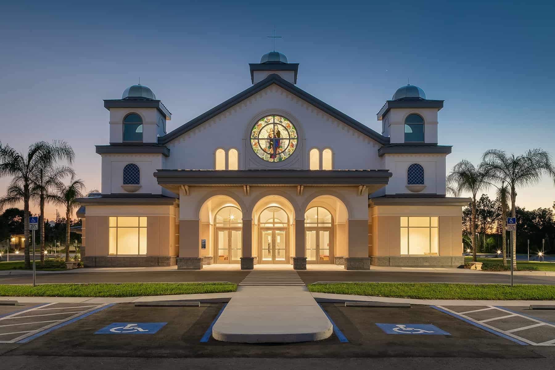 Our Lady of the Angels Catholic Church Exterior View in Lakewood Ranch Florida