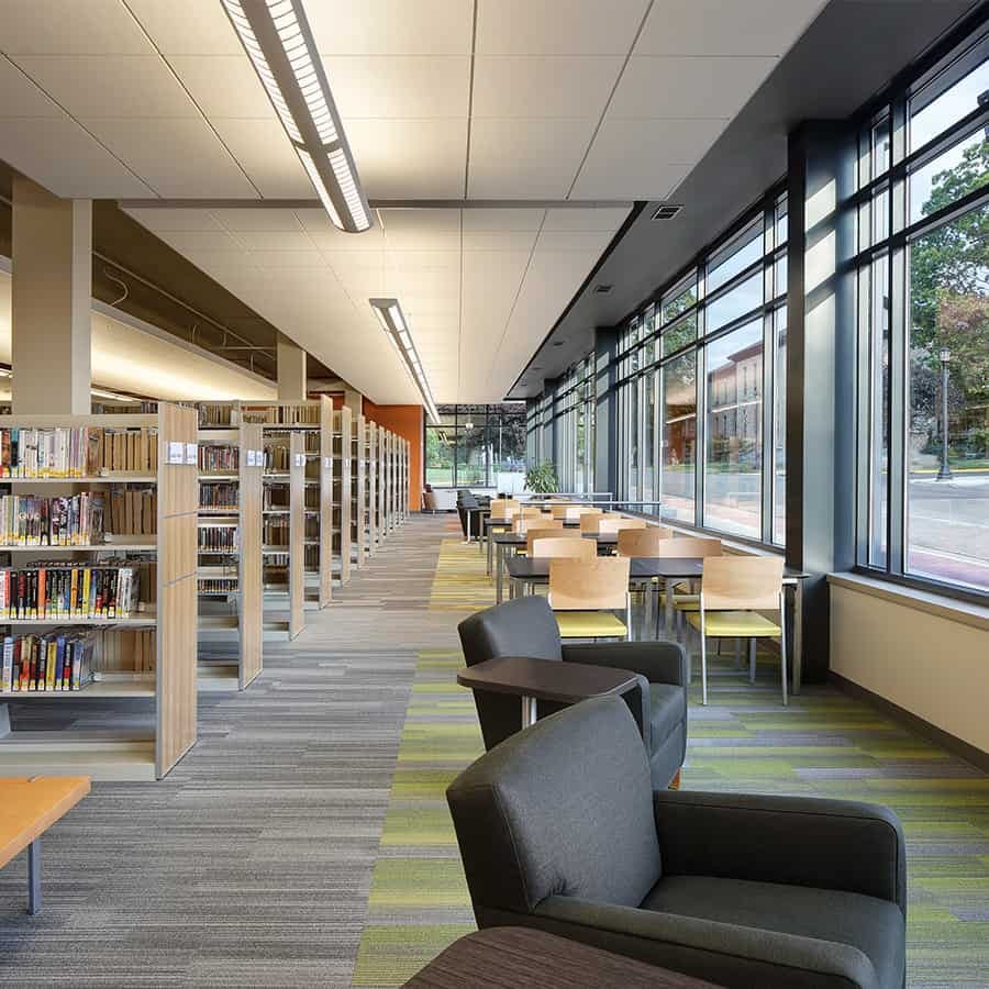 Platteville Public Library Reading and Study Space