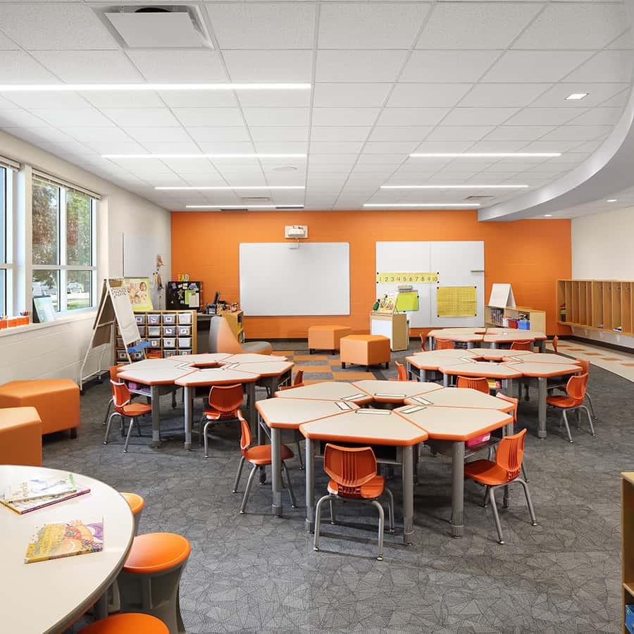 Hartford J1 Elementary School Orange Classroom