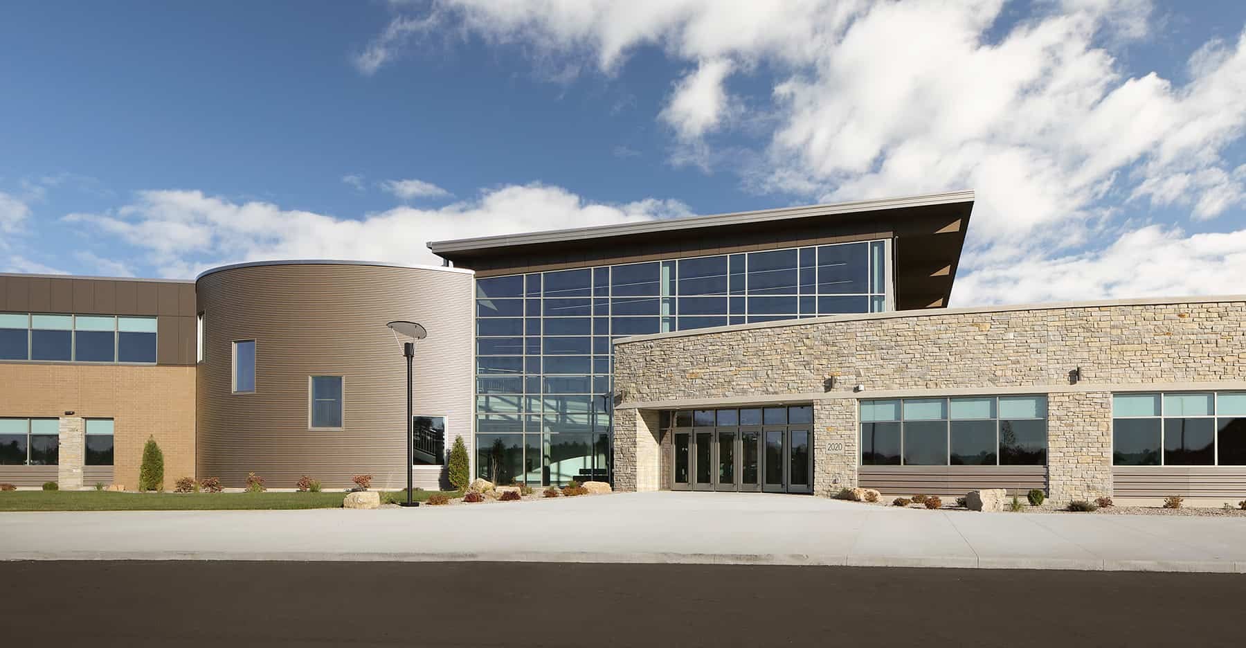 Wisconsin Dells High School Exterior and Entrance
