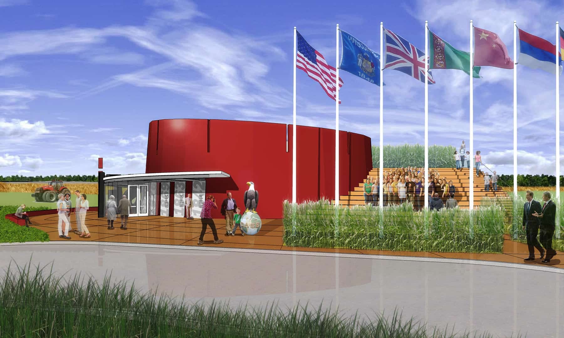 Case IH Entrance and Exterior