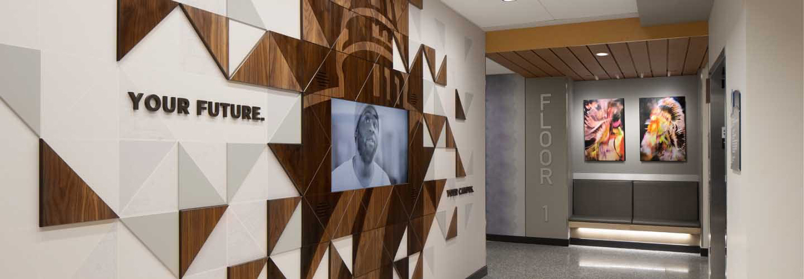 Branding can engage employees and provide highly energizing spaces. It is a collaborative service of PRA Corporate Design and PRA Interior Architecture