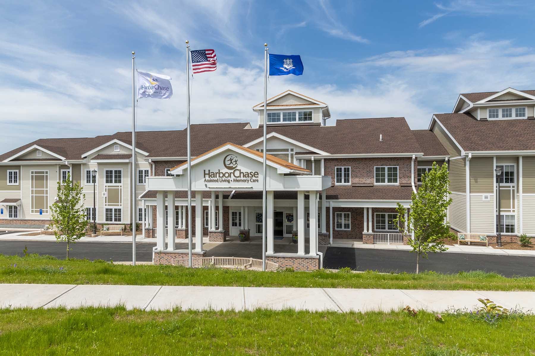 HarborChase Evergreen Walk Exterior and Main Entrance