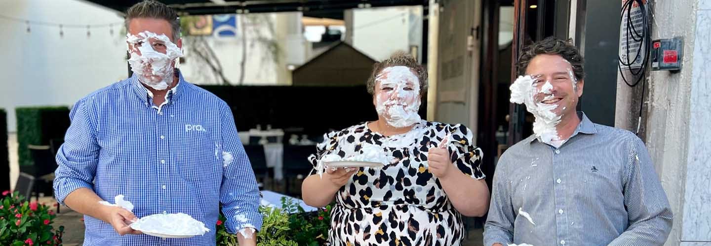 PRA-John-Holz-Kelsey-Clark-Jedd-Heap-Getting-pied-for-United-Way