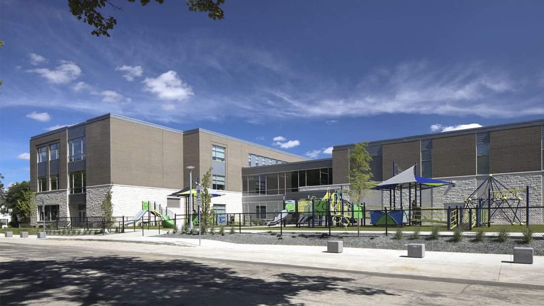 McKinley Elementary School in Wauwatosa School District Exterior and Playground