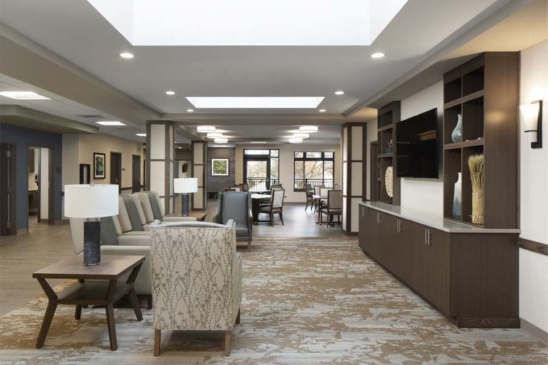 The Lutheran Home, Memory Care - Elaine's Hope - sitting and gathering space
