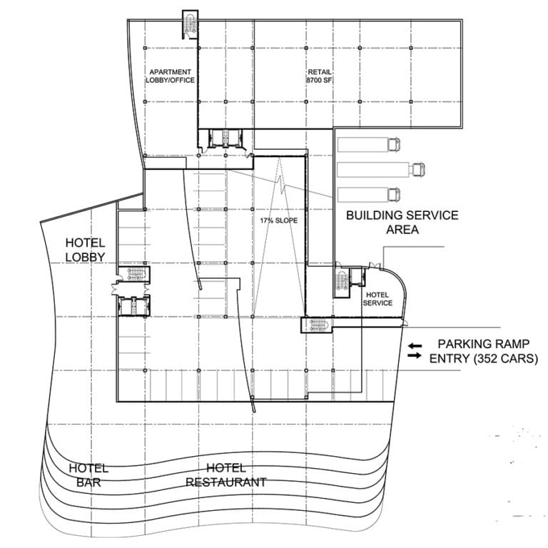 The Rogue Hotel Ground Floor Plan