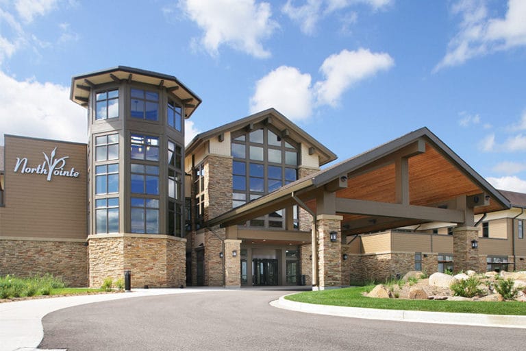 Beloit Memorial Hospital Northpointe Health and Wellness Pavilion provides notable healthcare architecture as a place-maker in it's local neighborhood