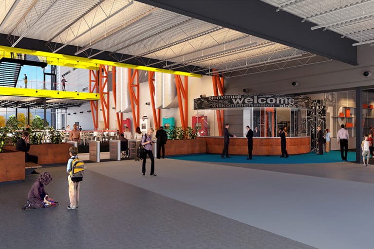 Confidential Corporate Client Design Competition, Main Entrance Lobby