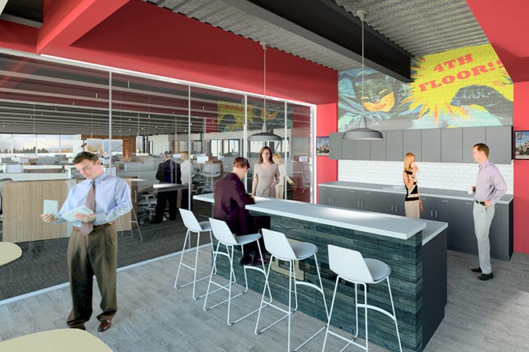 Confidential Corporate Client Design Competition, Floor Break Area