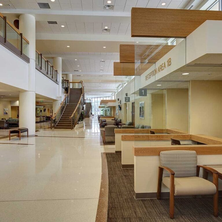 Milo C. Huempfner Outpatient Clinic Lobby