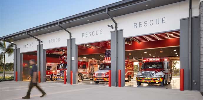 City of North Port Public Safety Building - Exterior Apparatus