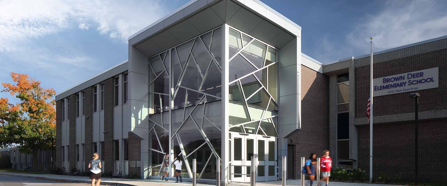 School District Of Brown Deer Elementary School Exterior Entrance